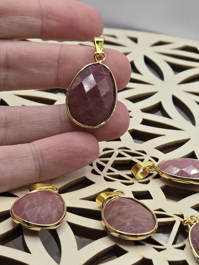 Pendentif Rhodonite 