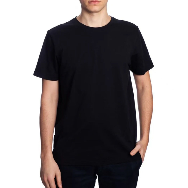 Basic T-shirt TEE Black style BTT25E 