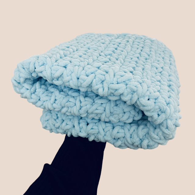 Baby Teddy Blanket Blue