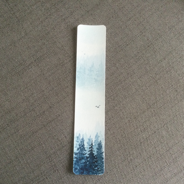 Marque-page Thème Forêt en hiver 20