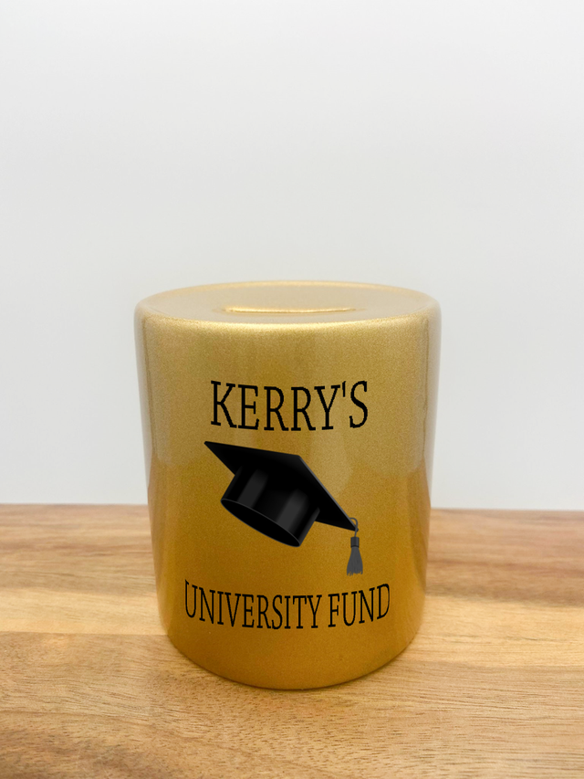 Personalised Money Box - University Fund