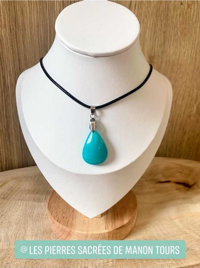Pendentif Goutte Amazonite