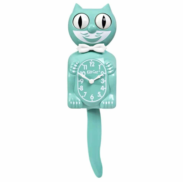 Kit cat clock vert pastel