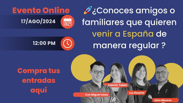 Evento Online Migra a España
