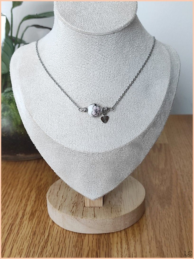 Collier perle céramique