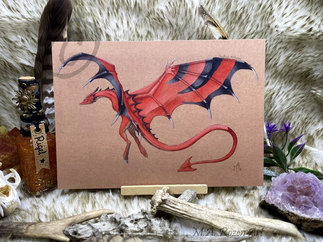 Wyvern des chevaliers 15X21cm