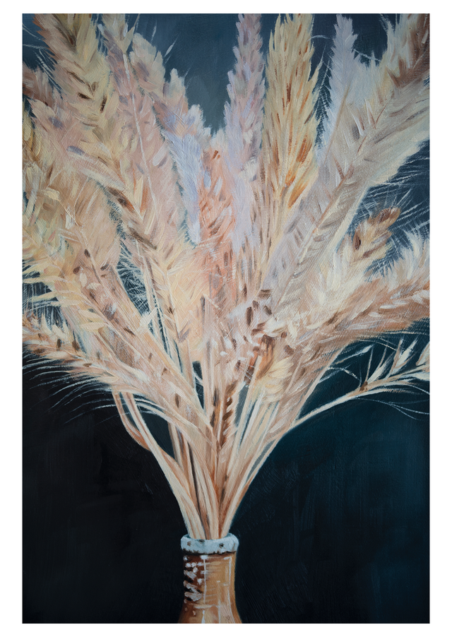 Postcard - Bottle with Dried Grasses (Detail)