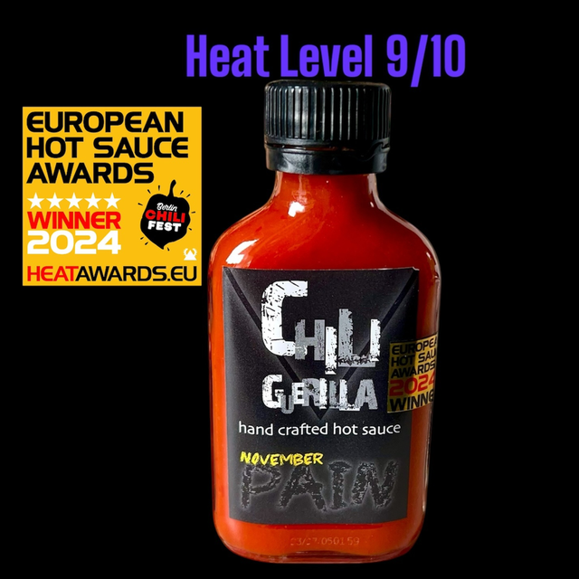 "November Pain '24" Chiliguerilla Hand Crafted Hot Sauce 100ml. 14.95€/100ml
