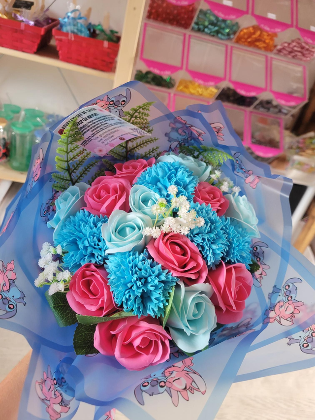 Bouquet fleurs de savon 