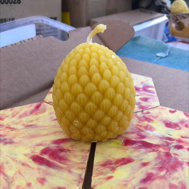 Bienenwachskerze Tannenzapfen 