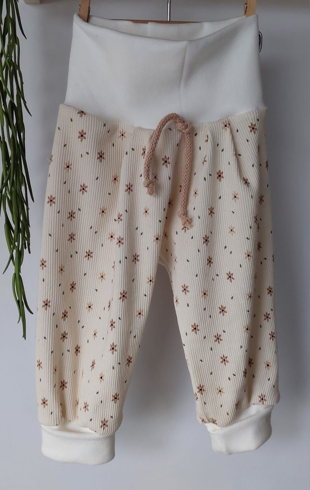 Sarouel &quot;fleurs douces&quot; &amp; bavoir