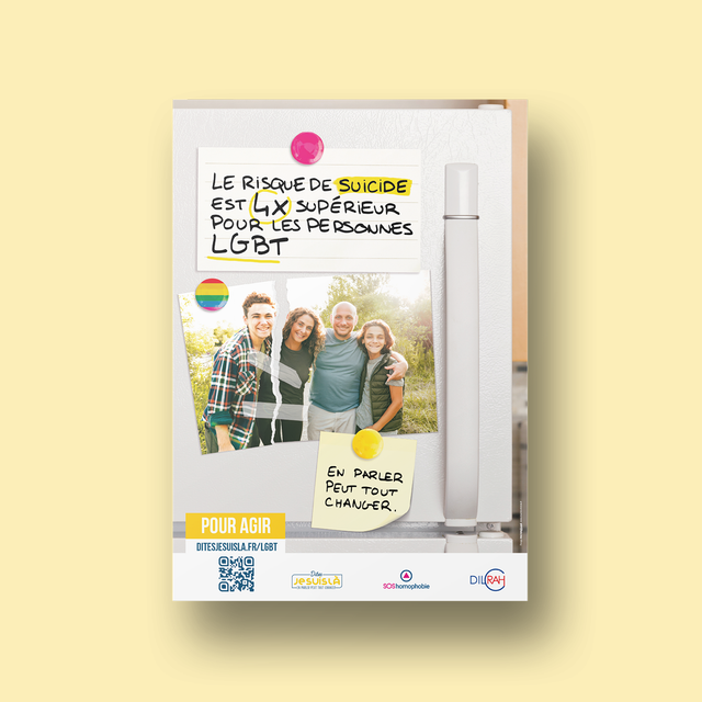 Lot de 10 Affiche A4 "LGBT+"