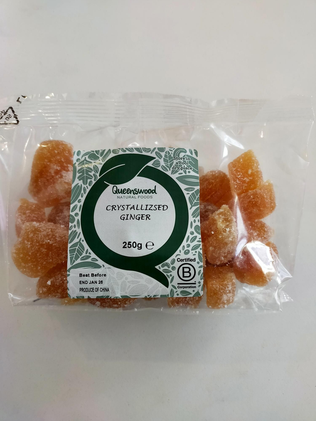  Crystallised Ginger 250g 32066