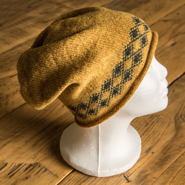 Torridon mustard Beanie. Winter Hats. Wool accessories. Unisex Knitted hat. Unisex beanie.
