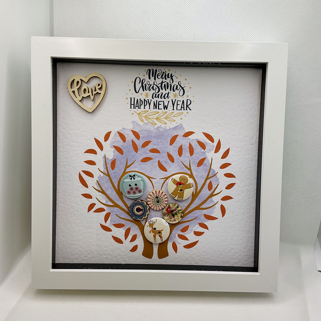 Personalised Christmas frame. Beautiful Christmas gift.