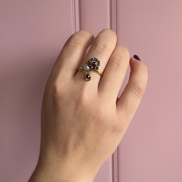 Bague Azélie Grenat