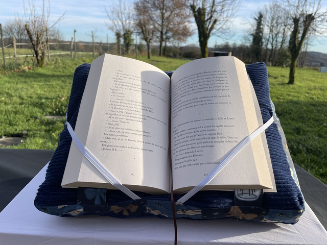 Coussin de lecture hiver