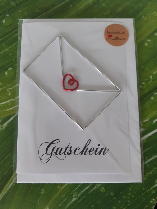 Grußkarte - Gutschein, Umschlag