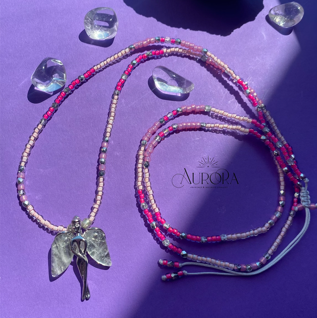 Angel Soul - Bergkristall (Mala) Kette  