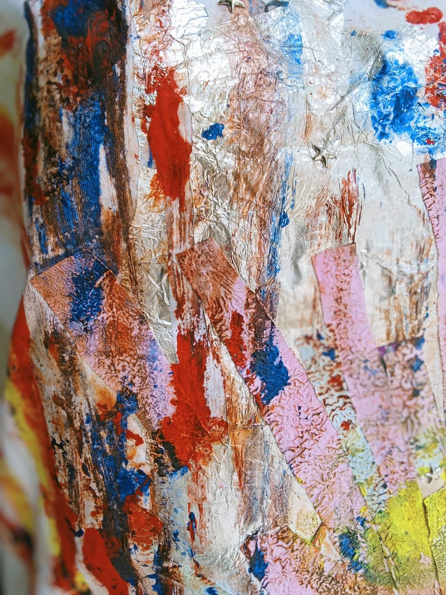 T-shirt pintada à mão explosion 
