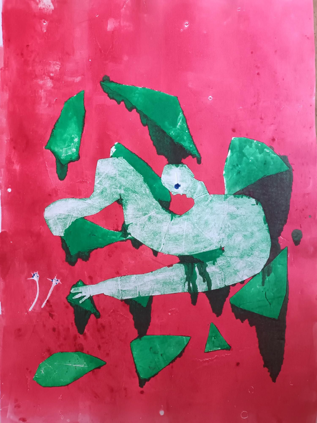 "Out of Leaves" by Jude Montague. Edition of one. 