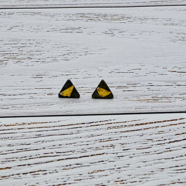 Midas Dainty Triangular Studs 