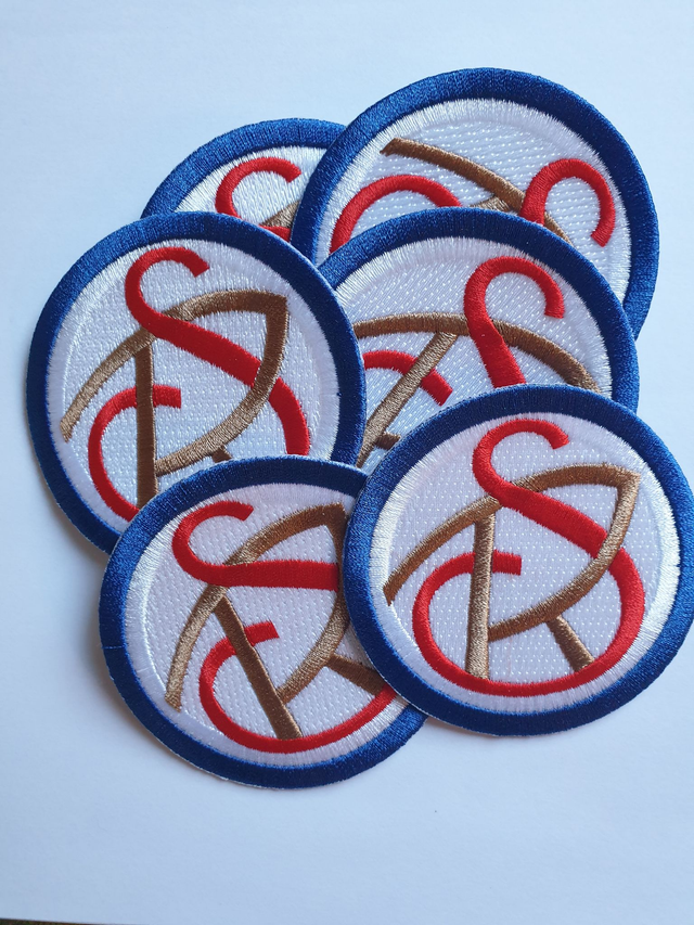 Iron-on embroidered ORA patch