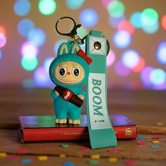 0640 - Labubu - turkoois - Coca Cola