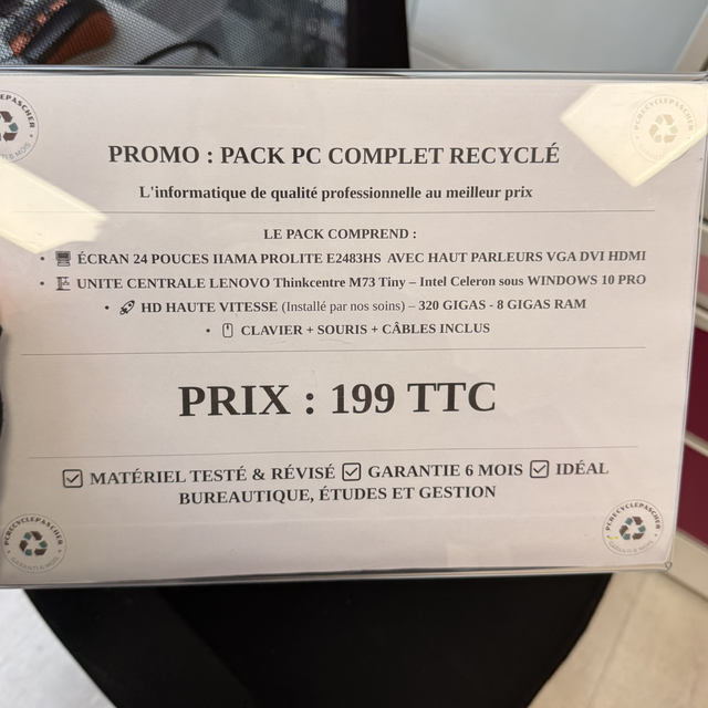 pack complet pc Recycler 