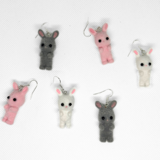 Fuzzy Rabbit Earrings
