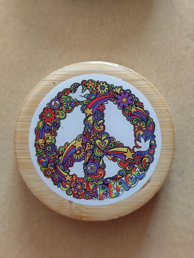 Décapsuleur peace and love magnétique frigo