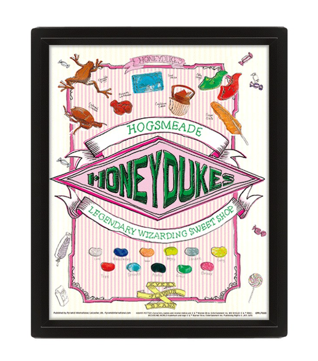 Cadre 3D Honeydukes - Harry potter