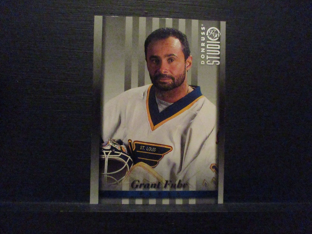 Grant Fuhr - NFL 1997 Donruss Studio Ice Hockey Original Trading Card #102
