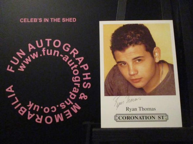 Ryan Thomas (Jason Grimshaw) Original Coronation Street Pre-Print Cast Card