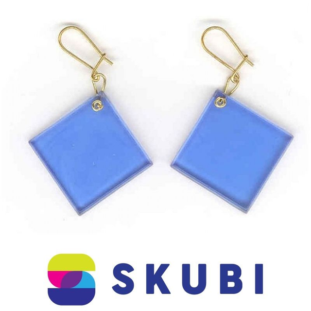 RETRO NÁUŠNICE PLASTOVÉ - 2.5 CM - NA HÁČKU (č. 136)