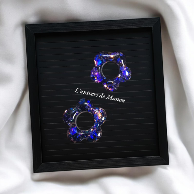 2 Pampilles fleurs (créoles interchangeables)  