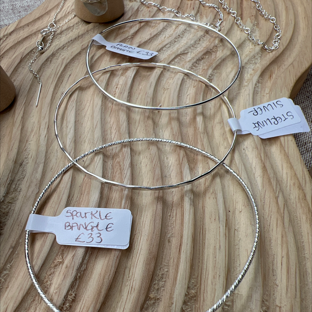 Sterling silver bangle