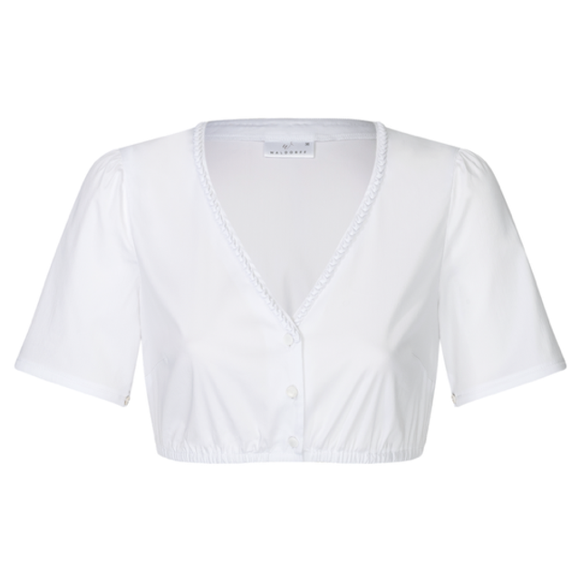 Dirndlbluse mit Herzerlrüschen