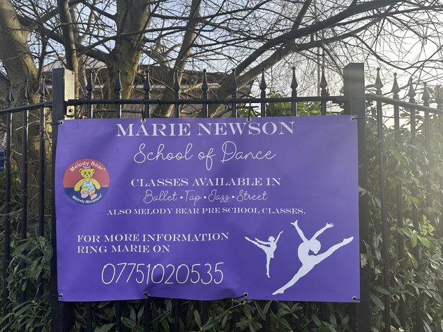 1.5 metre x 70 cm banner