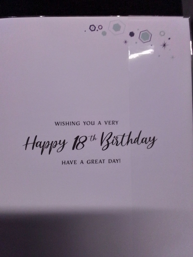18th Son Birthday Card Modern stylish design