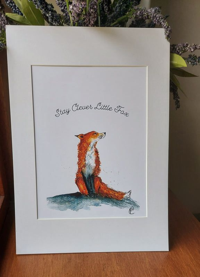 Stay Clever Little Fox Print