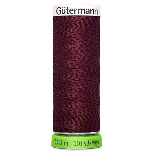 Gutermann Sew All Recycled rPET Thread 100m 369 - wine
