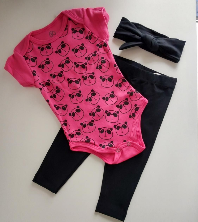 Body Manga Curta Panda