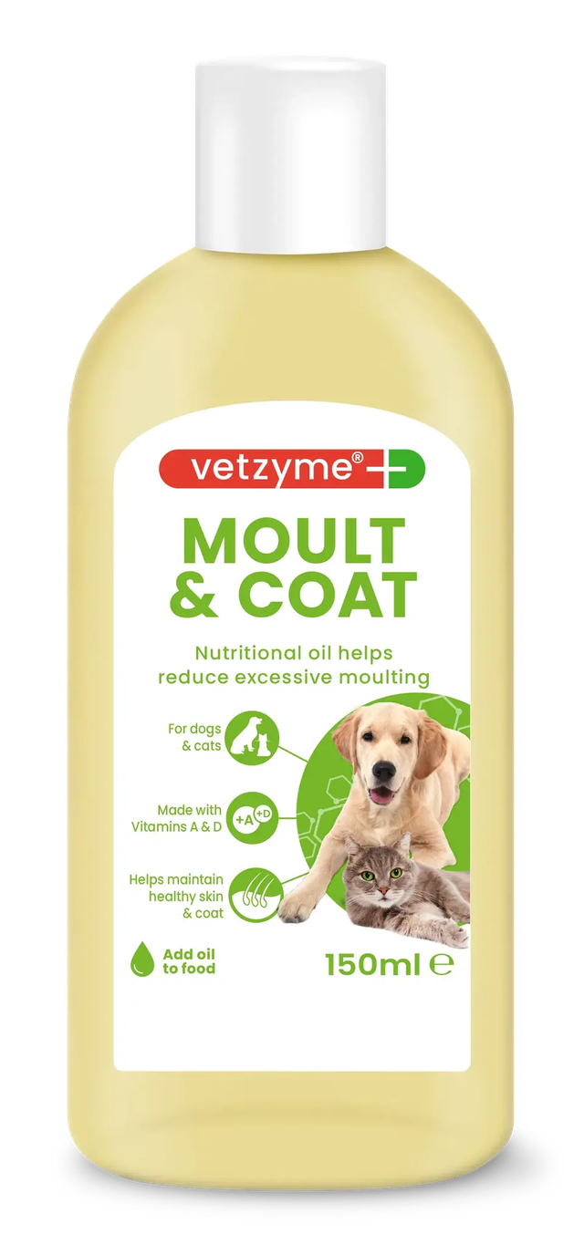 Vetzyme Moult coat-šėrimuisi ir kailiui 150 ml