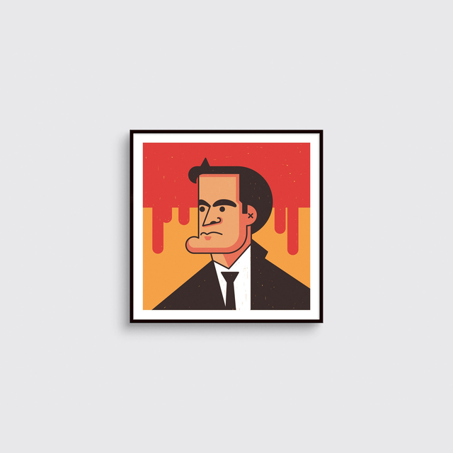 Quentin Tarantino poster – sérigraphie [fait main]