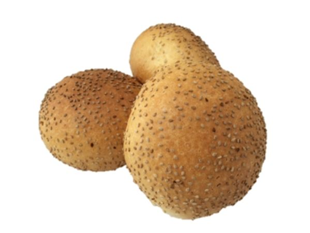 Harde bol met sesamzaad