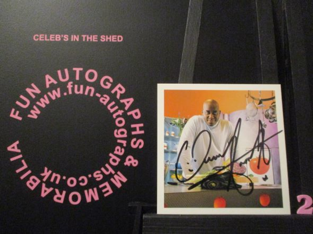 Ainsley Harriott Authentic Autographed Ready Steady Cook Cast Card (2)