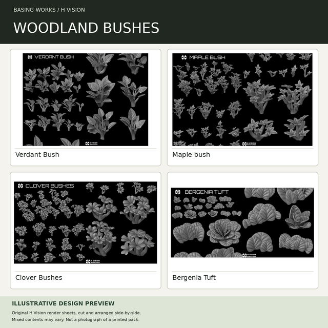 H Vision - Woodland Bushes