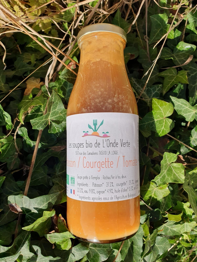 Soupe patisson courgette tomate
