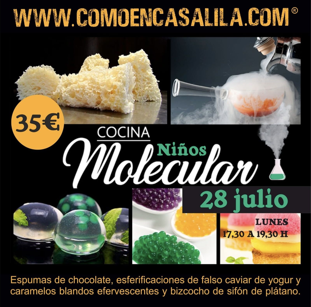 Taller Cocina Molecular Niños